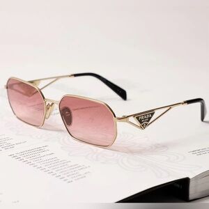 Prada Rectangular Triangle Logo Sunglasses